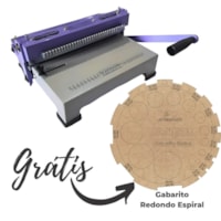 Encadernadora Espiral Flex 3x1 Lilás Manual Standard Marpax