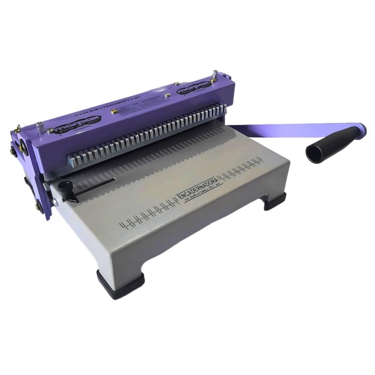 Encadernadora Espiral Flex 3x1 Lilás Manual Standard Marpax