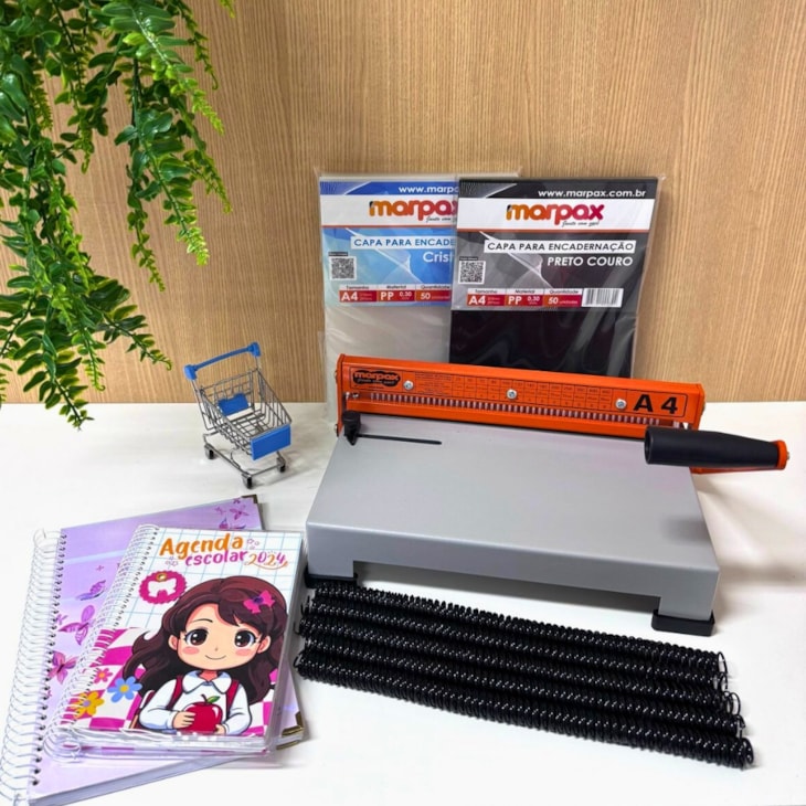 Encadernadora Máquina de Encadernação Espiral A4-x Marpax