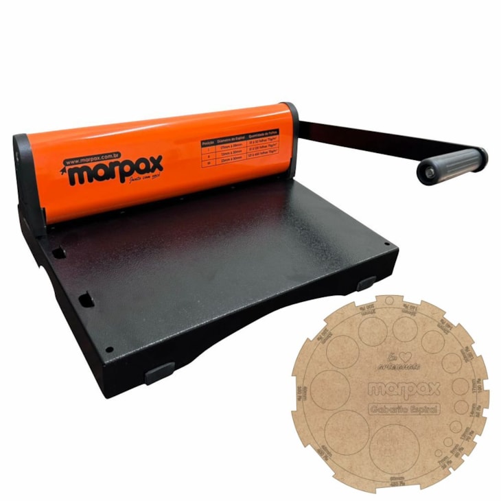 Encadernadora para Espiral Furo Redondo A4/Ofício PMX-15