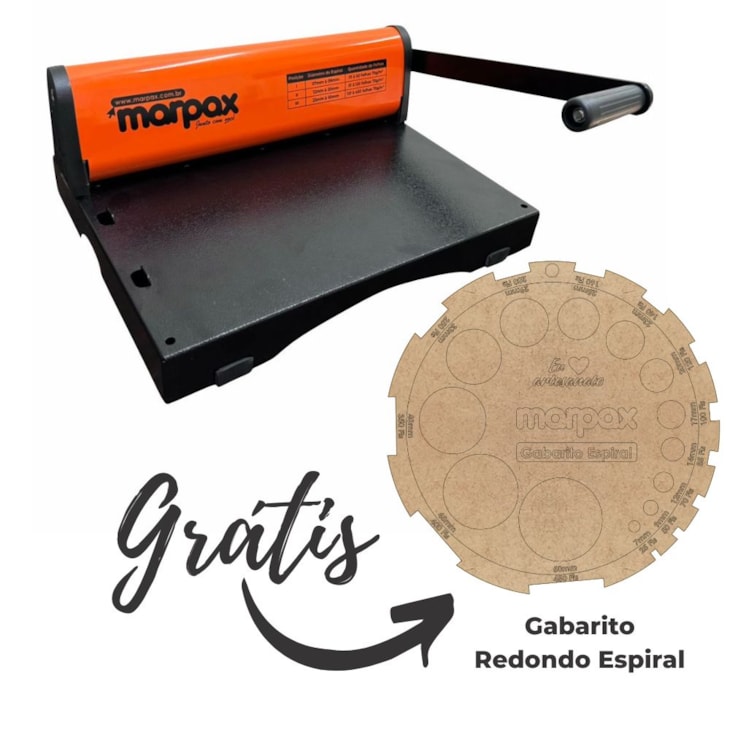 Encadernadora para Espiral Furo Redondo A4/Ofício PMX-15