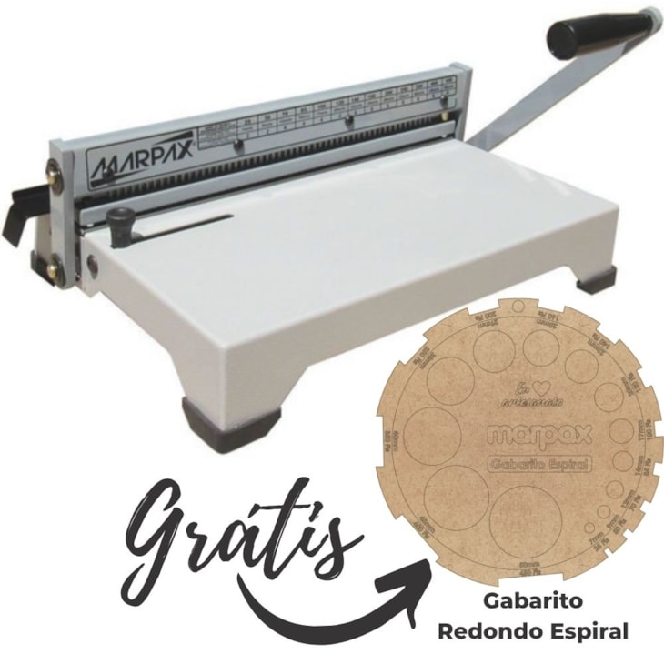 Encadernadora para Espiral Manual A4 e Ofício PEX-15 15fls