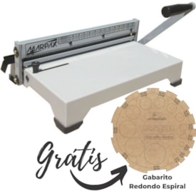 Encadernadora para espiral manual A4 e Ofício PEX-15 15fls