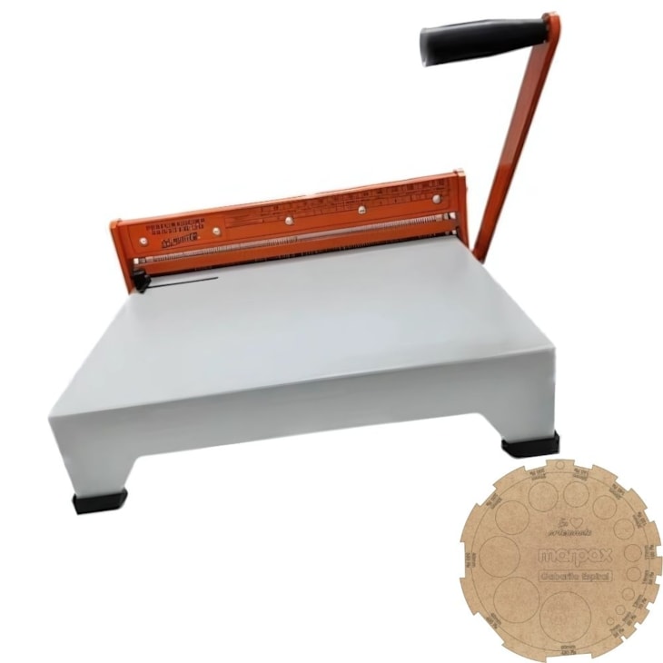 Encadernadora para Espiral Manual A4 Ofício Master 20fls