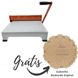 Encadernadora para espiral manual A4 Ofício Master 20fls