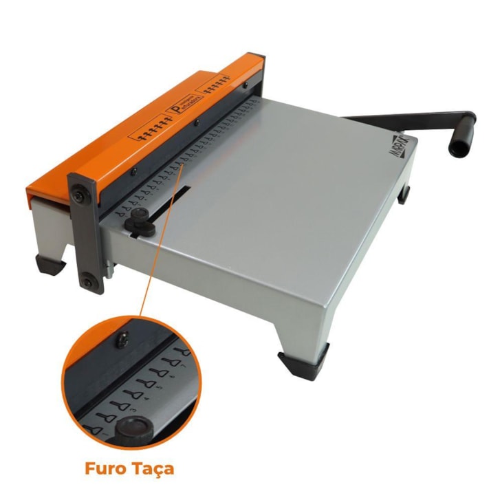 Encadernadora Taça 28 Furos A4 Ofício 2X113kg Marpax 15fls