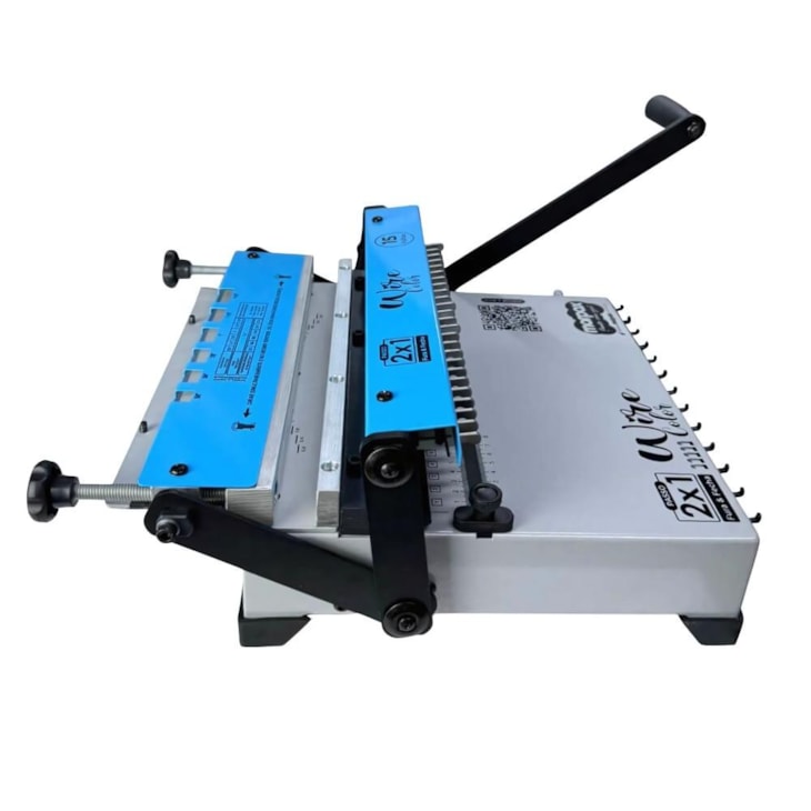 Encadernadora Wire Color Azul Conjugada 2x1 15fls Marpax