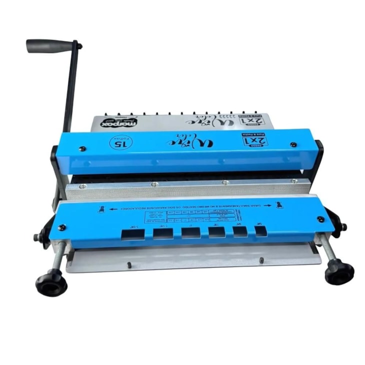 Encadernadora Wire Color Azul Conjugada 2x1 15fls Marpax