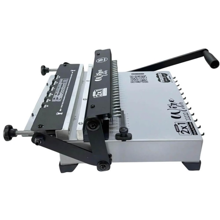 Encadernadora Wire Color Preta Conjugada 2x1 15fls Marpax