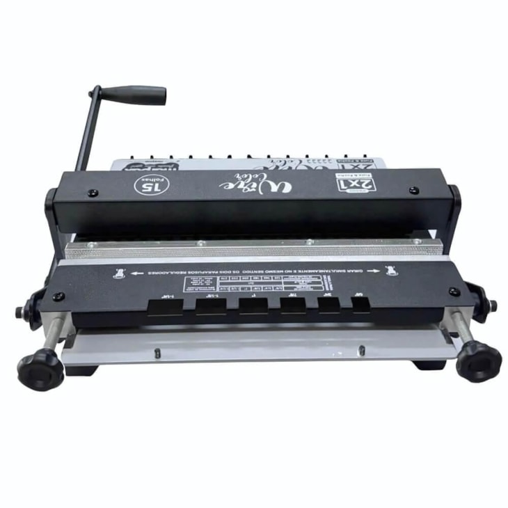 Encadernadora Wire Color Preta Conjugada 2x1 15fls Marpax