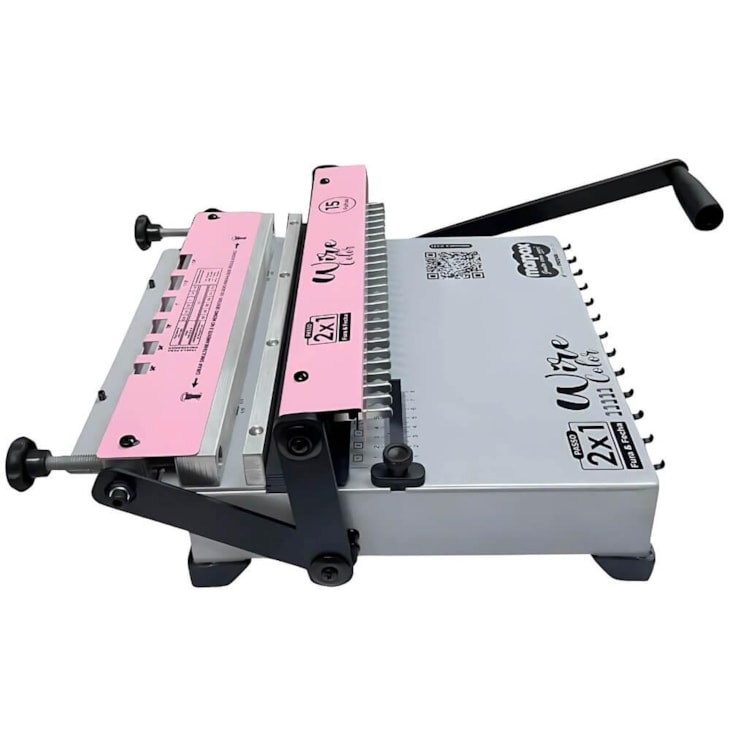 Encadernadora Wire Color Rosa Conjugada 2X1 15fls Marpax