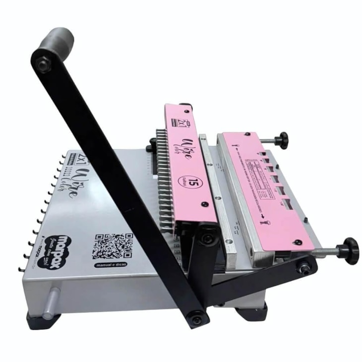 Encadernadora Wire Color Rosa Conjugada 2X1 15fls Marpax