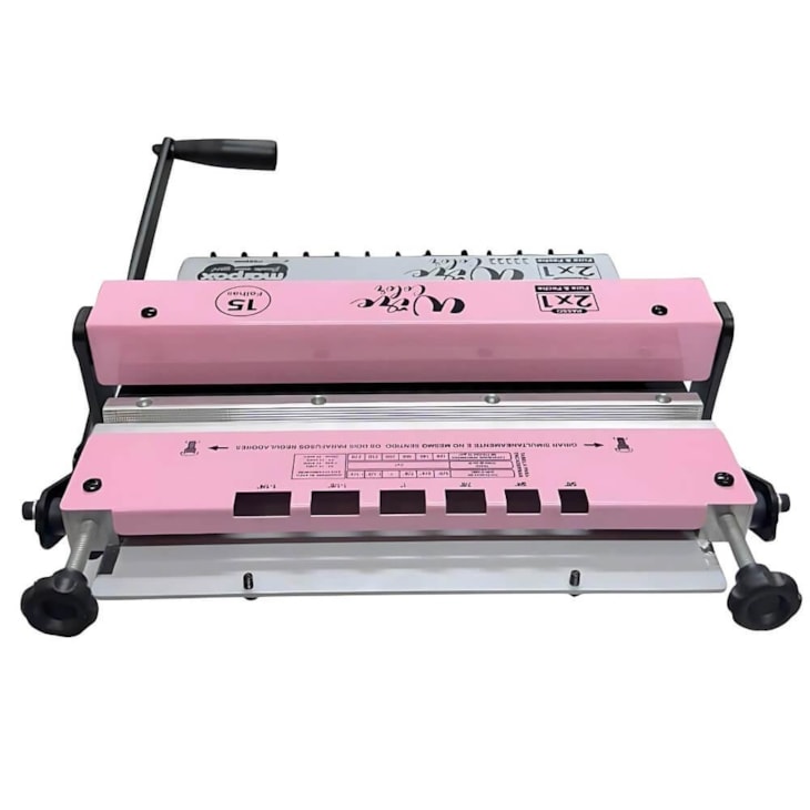 Encadernadora Wire Color Rosa Conjugada 2X1 15fls Marpax