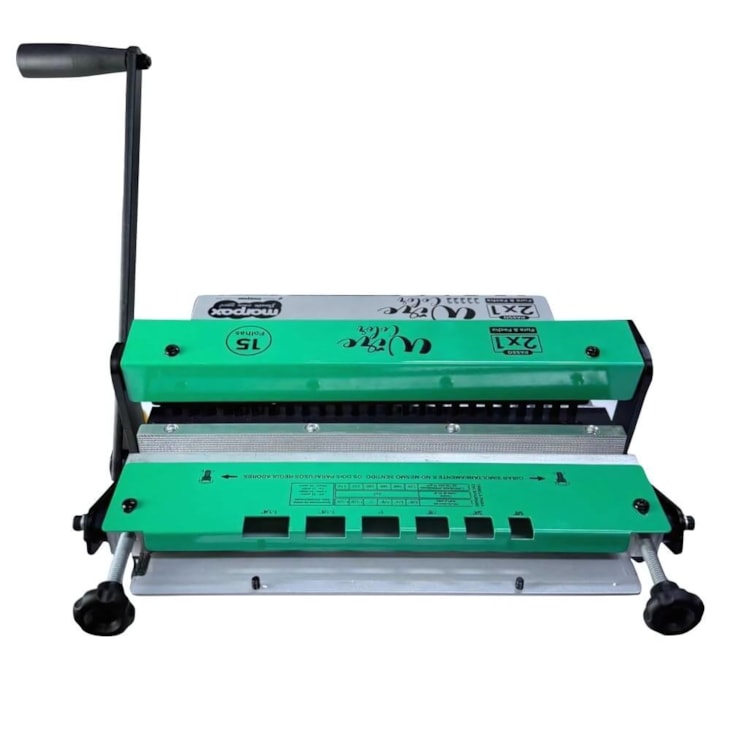 Encadernadora Wire Color Verde Conjugada 2X1 15fls Marpax