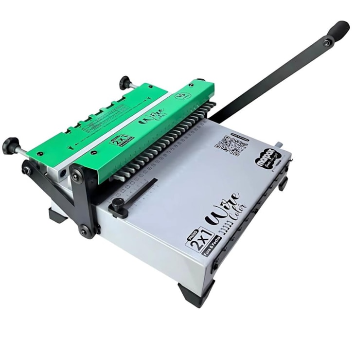 Encadernadora Wire Color Verde Conjugada 2X1 15fls Marpax