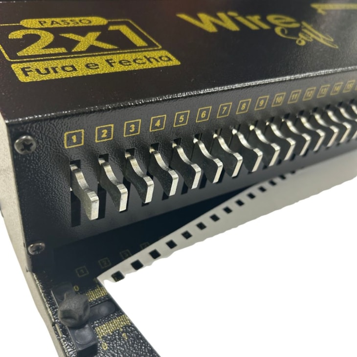 Encadernadora Wire-o 2X1 Black Soft Conjugada Manual 15fls