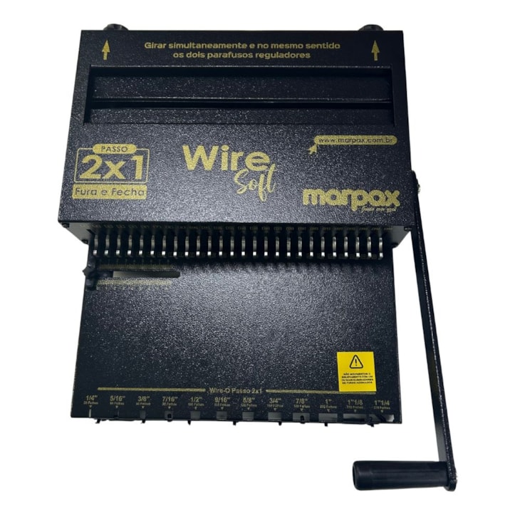 Encadernadora Wire-o 2X1 Black Soft Conjugada Manual 15fls