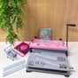 Encadernadora Wire-o Color 3x1 Rosa Furo Quadrado Marpax