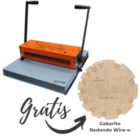 Encadernadora Wire-o Duplamax Passo 2x1 e 3x1 Marpax 15Fls