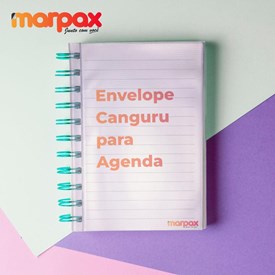 Envelope Canguru Cristal para agenda 15cmx21cm Marpax 100 Un