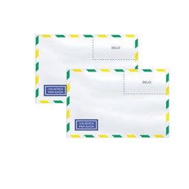 Envelope Carta Aéreo Branco COF015 114x162mm Scrity 1000un