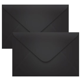 Envelope Convite de Casamento Preto 160x235mm Scrity 100un