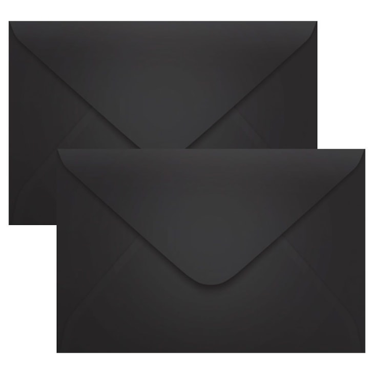 Envelope Convite de Casamento Preto 160x235mm Scrity 100un