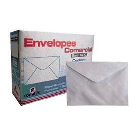 Envelope Convite liso Branco 90g 114x162mm Romitec 100un
