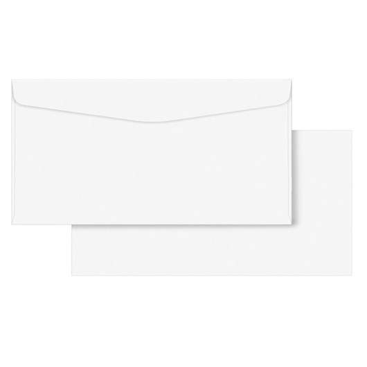 Envelope Ofício Liso Branco COF020 114x229mm Scrity 1000un