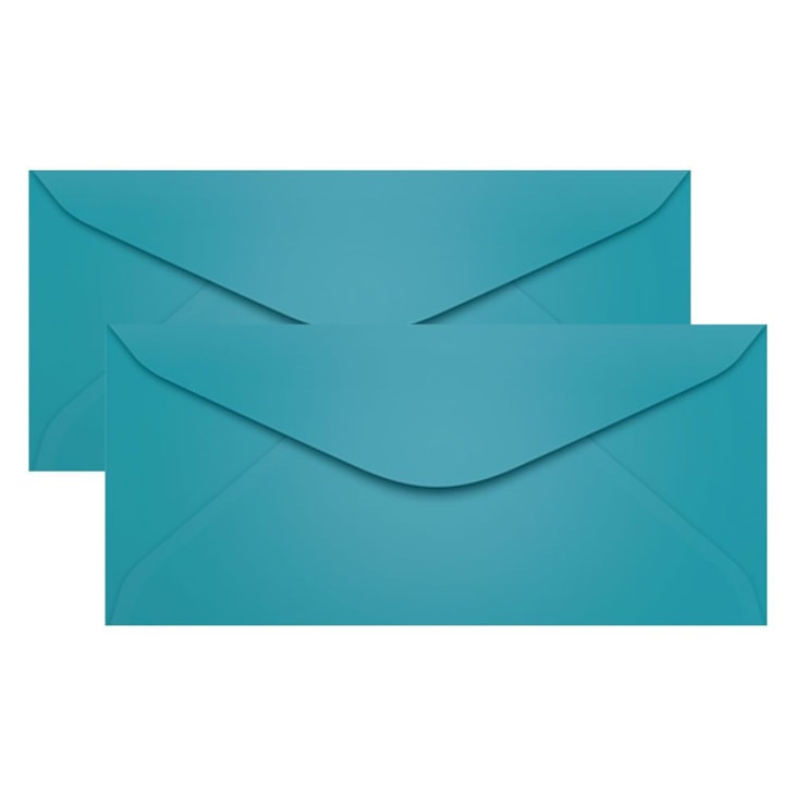 Envelope para Convite Azul Turqueza 114x229mm Scrity 100un