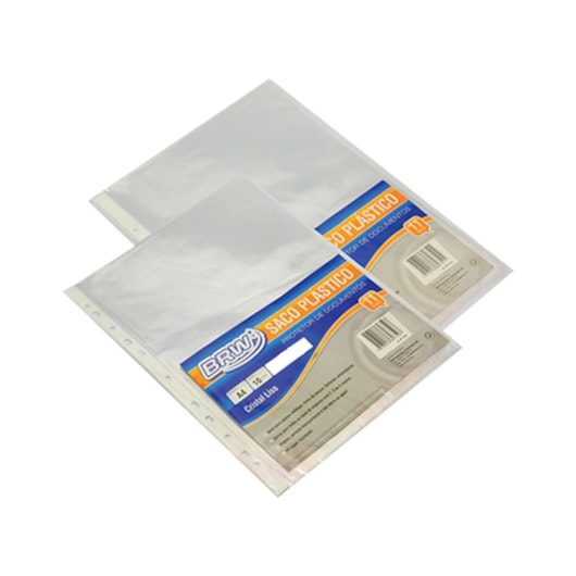 Envelope Plástico Fino 11 Furos universal 234x330mm BRW 10un