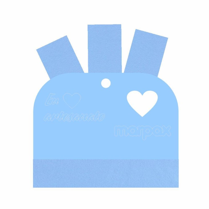 Espatúla Azul para Artesanato com Feltro Azul Marpax 01un