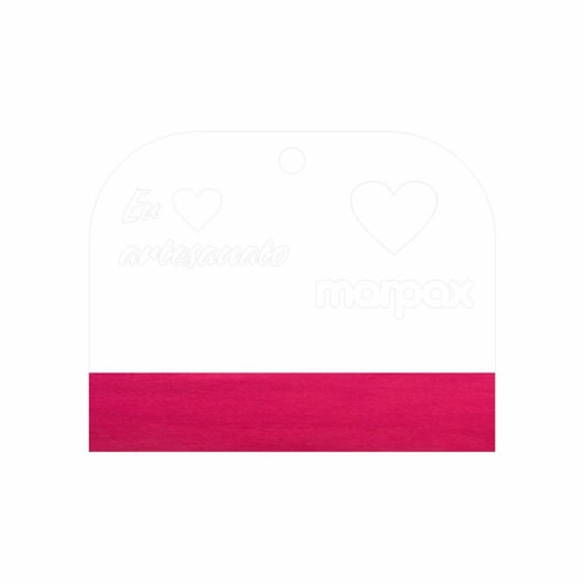 Espátula Para Artesanato 07cm Com Feltro Rosa Marpax
