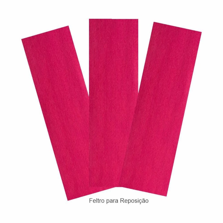 Espátula para Artesanato 10cm com Feltro Rosa Marpax 01un