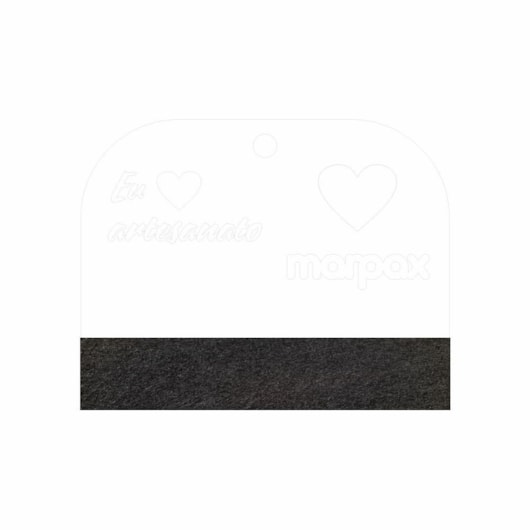 Espátula Para Artesanato 15cm Com Feltro Preto Marpax