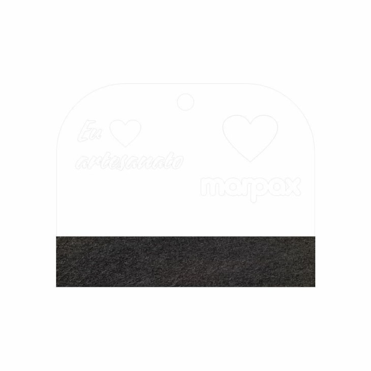 Espátula Para Artesanato 15cm Com Feltro Preto Marpax