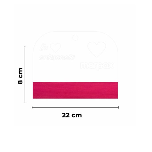 Espátula Para Artesanato 22cm Com Feltro Rosa Marpax