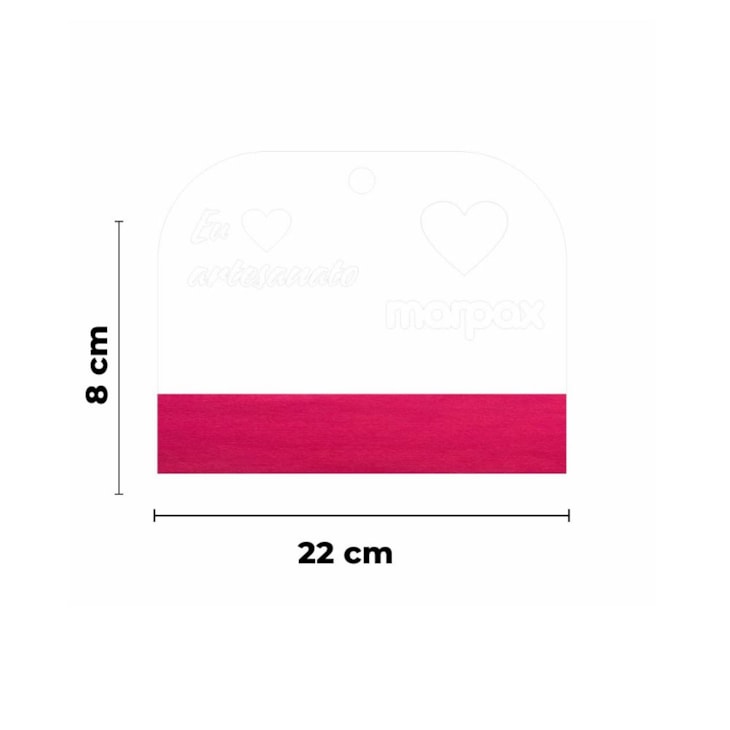 Espátula Para Artesanato 22cm Com Feltro Rosa Marpax