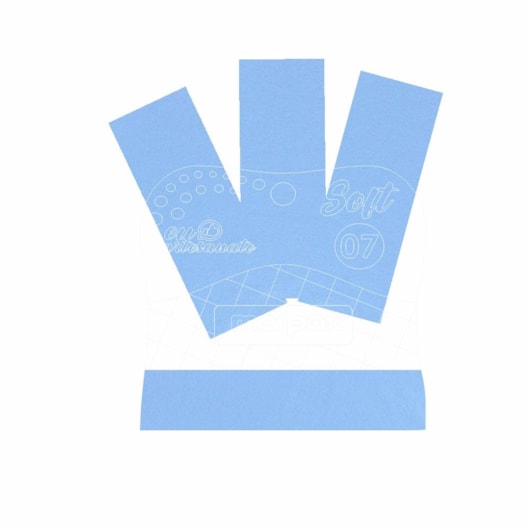Espátula Para Artesanato Soft 07cm Com Feltro Azul Marpax