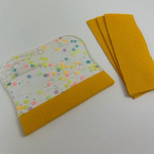 Espátula Para Artesanato Soft 07cm Com Feltro Glitter Flor Marpax