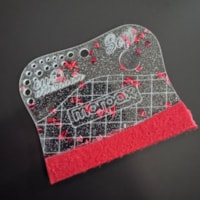 Espátula Para Artesanato Soft 07cm Com Feltro Glitter Marpax