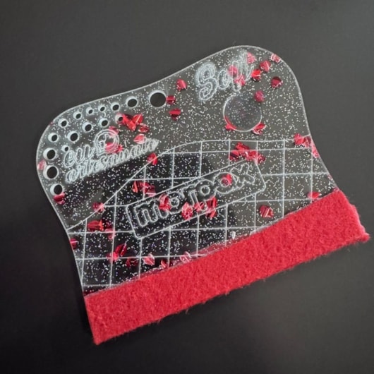 Espátula Para Artesanato Soft 07cm Com Feltro Glitter Marpax