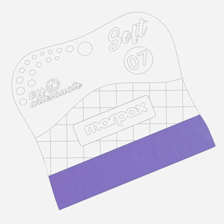 Espátula para Artesanato Soft 07cm com Feltro Lilás Marpax