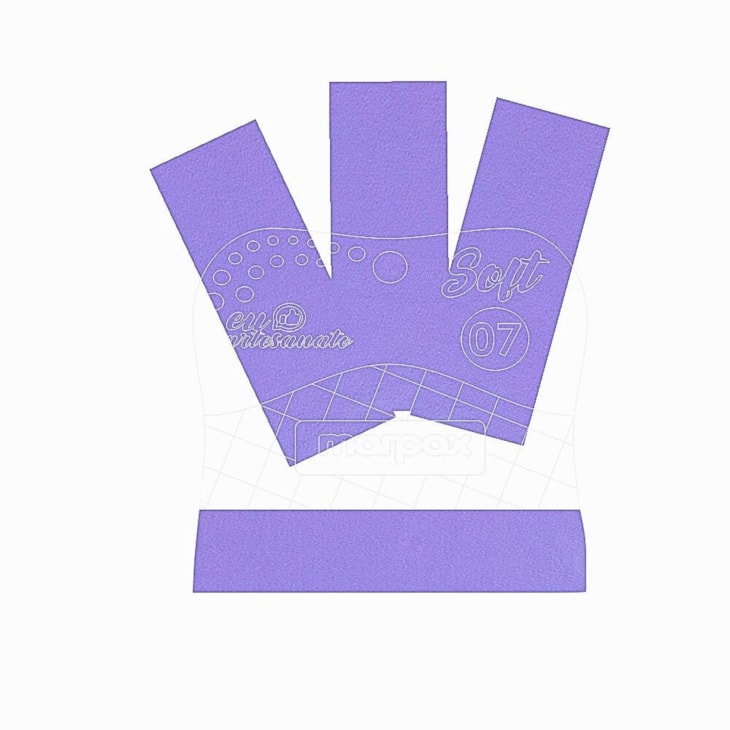 Espátula para Artesanato Soft 07cm com Feltro Lilás Marpax