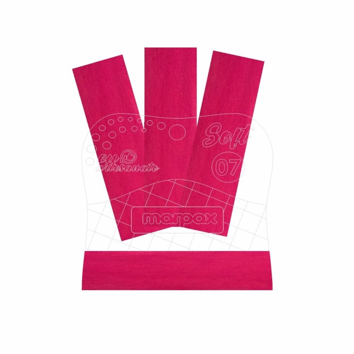 Espátula Para Artesanato Soft 07cm Com Feltro Rosa Marpax