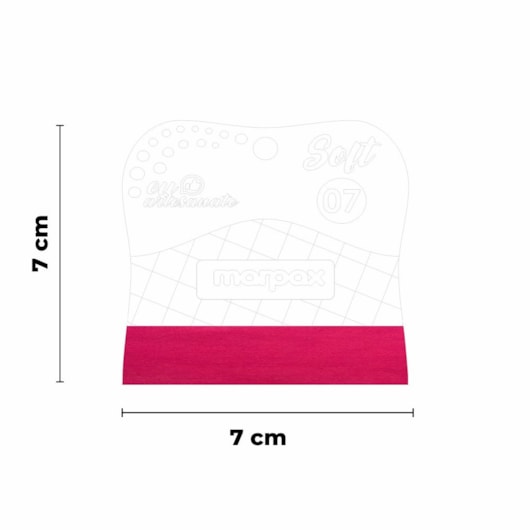 Espátula Para Artesanato Soft 07cm Com Feltro Rosa Marpax