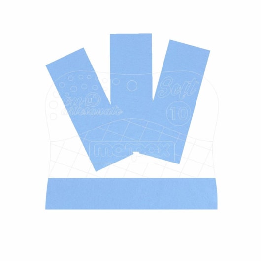 Espátula Para Artesanato Soft 10cm Com Feltro Azul  Marpax