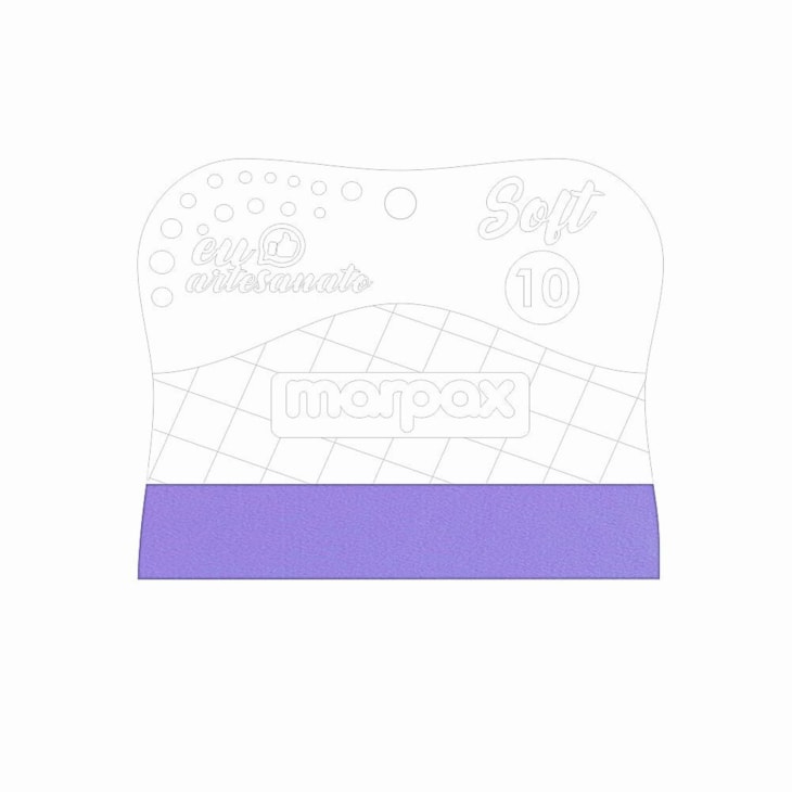 Espátula para Artesanato Soft 10cm com Feltro Lilás  Marpax