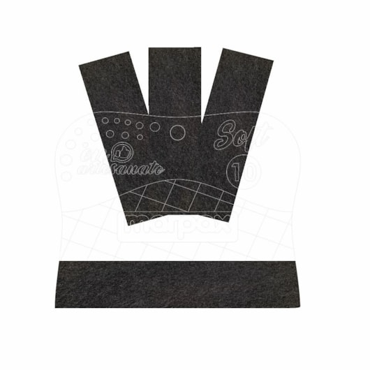 Espátula Para Artesanato Soft 10cm Com Feltro Preto  Marpax