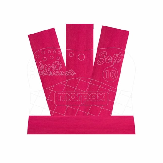 Espátula Para Artesanato Soft 10cm Com Feltro Rosa  Marpax
